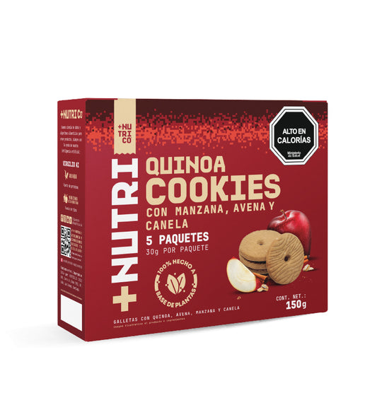 QUINOA COOKIES MANZANA, AVENA Y CANELA